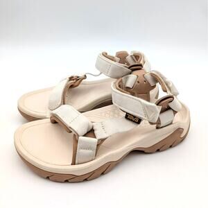 Teva Terra Fi 5 Universal Sandals Hook & Loop Women’s Coconut Size US7 EU38